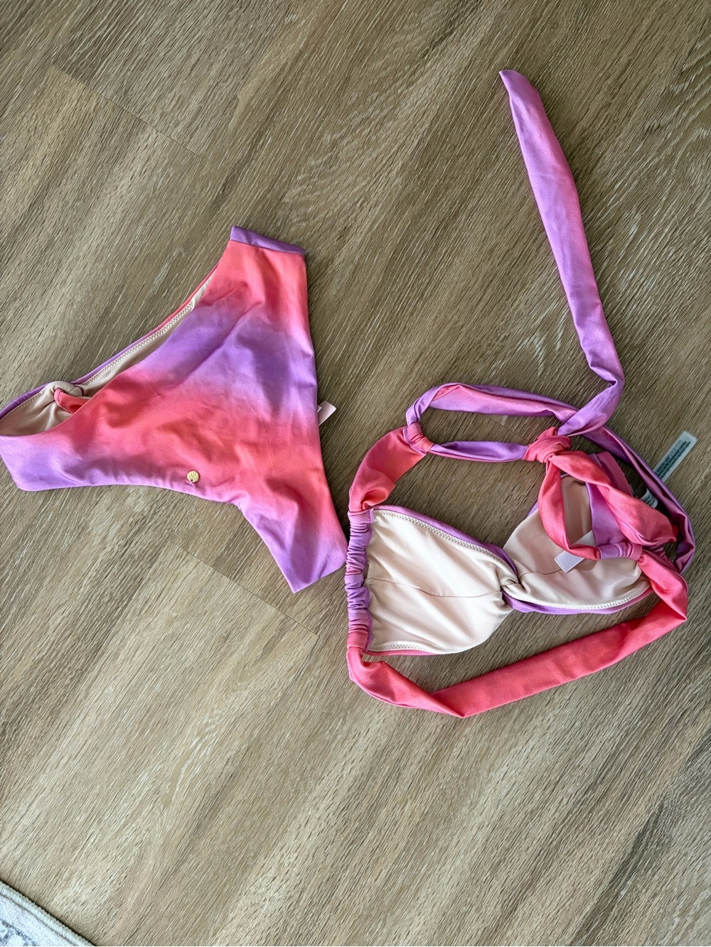 Victoria's Secret Pink and Purple Ombre Bikini - Picture 2 of 4
